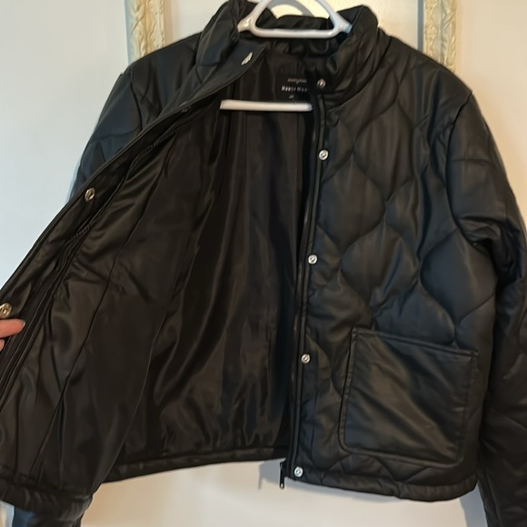 HAUTE MONDE | Mock Neck Quilted Jacket Black - Picture 12 of 16